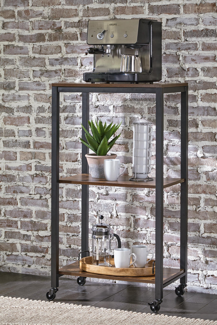 Bevinfield Brown/Black Bar Cart - Brand New
