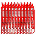 Bi-Metal Recip Blades for Thick Metal Cutting(10pk)