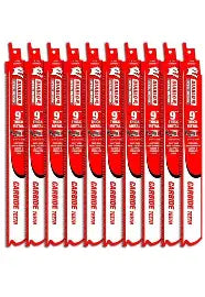Bi-Metal Recip Blades for Thick Metal Cutting(10pk)