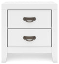 Binterglen White Two Drawer Night Stand - Brand New