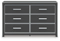 Birmonton Black Six Drawer Dresser - Brand New