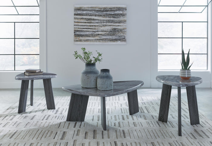 Bluebond Gray Occasional Table Set (3/CN) - Brand New