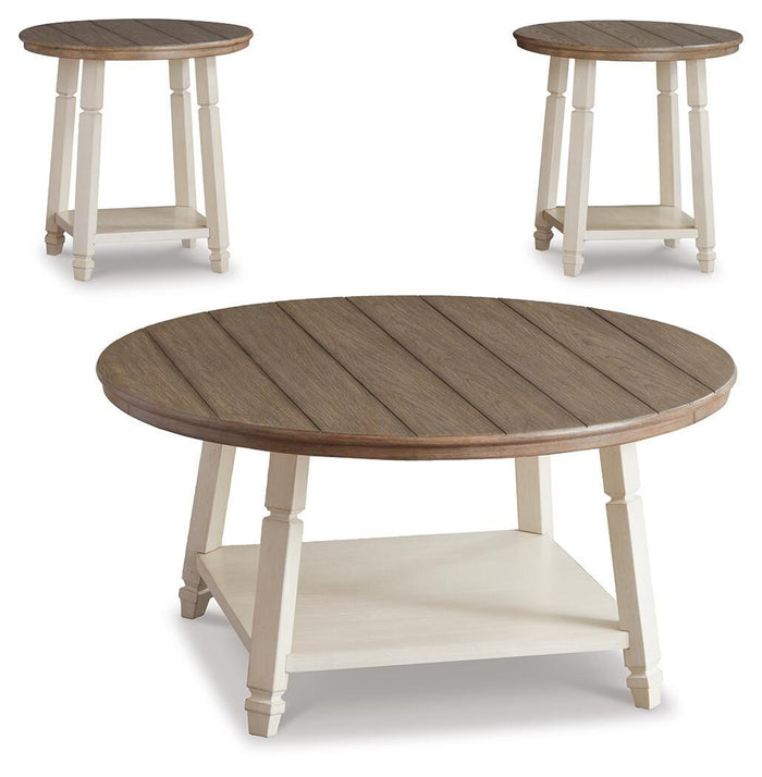 Bolanbrook Two-tone Occasional Table Set (3/CN) - Brand New