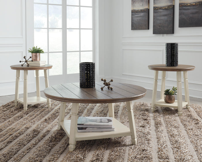 Bolanbrook Two-tone Occasional Table Set (3/CN) - Brand New