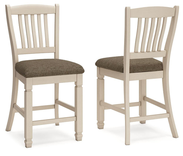 Bolanburg Two-tone Upholstered Barstool (Priced Per Item, Must Order 2, 4, 6, or 8) - Brand New