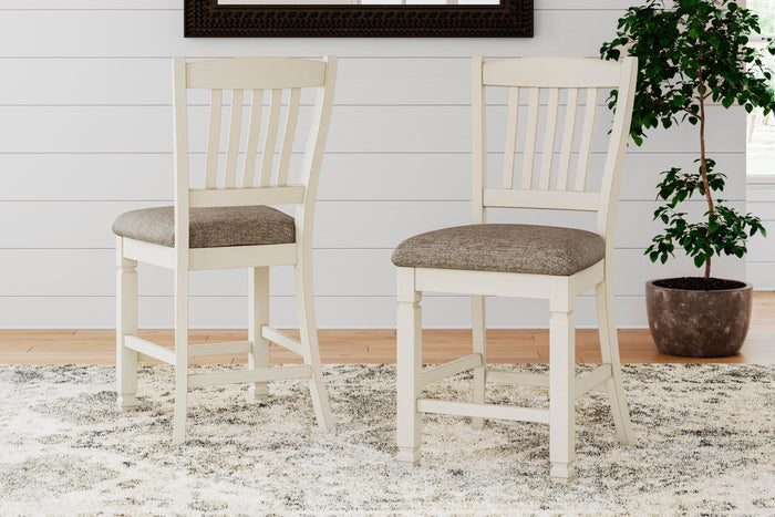 Bolanburg Two-tone Upholstered Barstool (Priced Per Item, Must Order 2, 4, 6, or 8) - Brand New