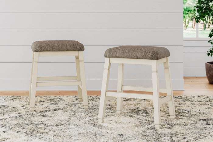 Bolanburg Two-tone Upholstered Stool (Priced Per Item, Must Order 2, 4, 6, or 8) - Brand New