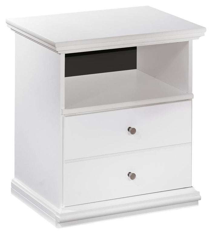 Bostwick Shoals White One Drawer Night Stand - Brand New