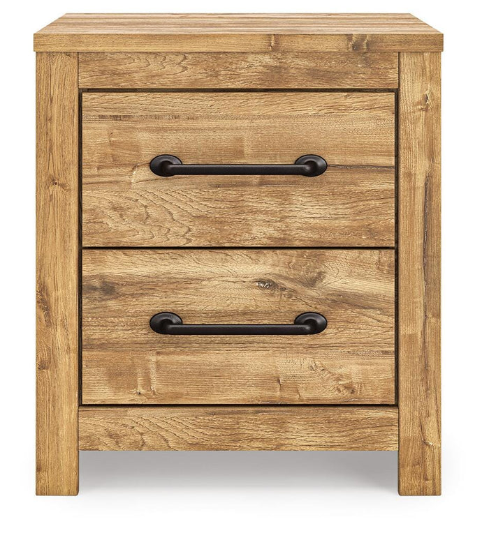 Branstony Brown Two Drawer Night Stand - Brand New