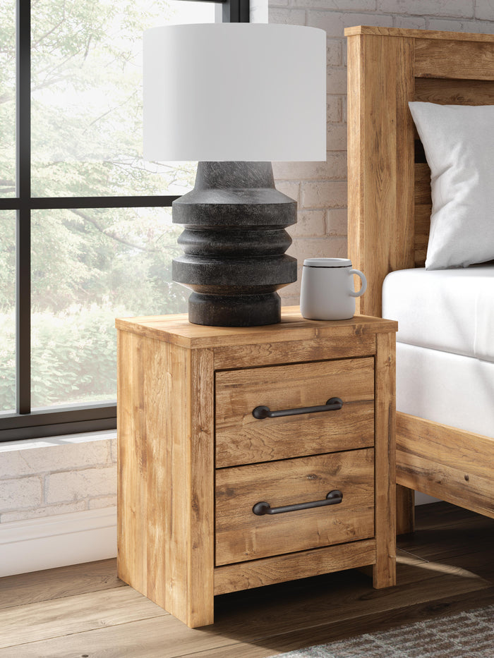 Branstony Brown Two Drawer Night Stand - Brand New