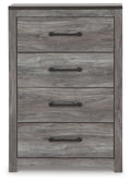 Bronyan Dark Gray Four Drawer Chest - Brand New
