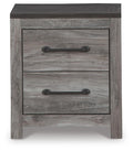 Bronyan Dark Gray Two Drawer Night Stand - Brand New