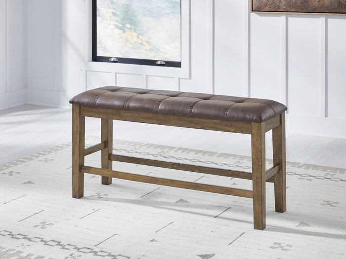 Broxtyn Light Brown DBL Counter UPH Bench (1/CN) - Brand New
