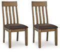 Broxtyn Light Brown Dining UPH Side Chair (Priced Per Item, Must Order 2, 4, 6, or 8) - Brand New