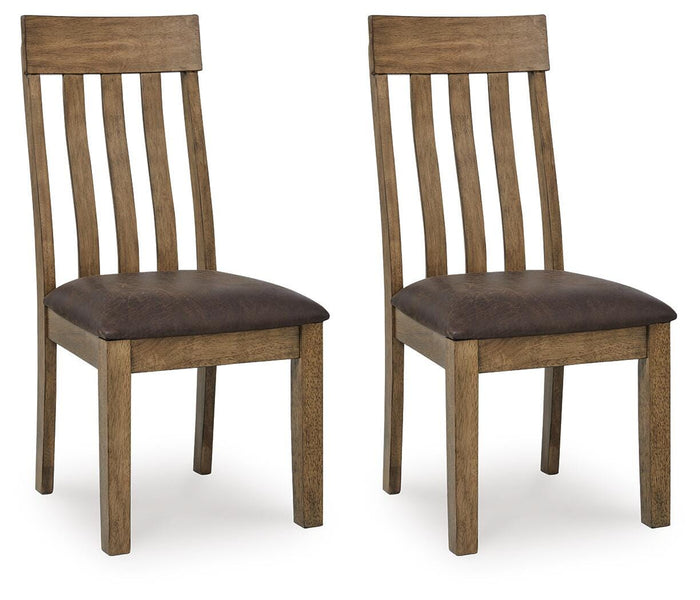 Broxtyn Light Brown Dining UPH Side Chair (Priced Per Item, Must Order 2, 4, 6, or 8) - Brand New