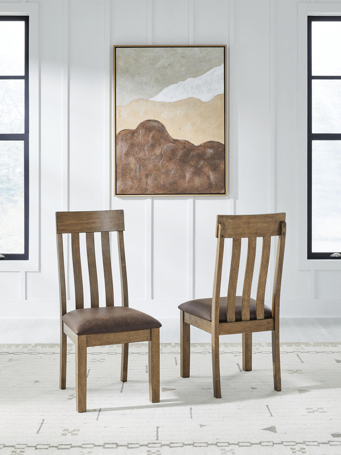Broxtyn Light Brown Dining UPH Side Chair (Priced Per Item, Must Order 2, 4, 6, or 8) - Brand New