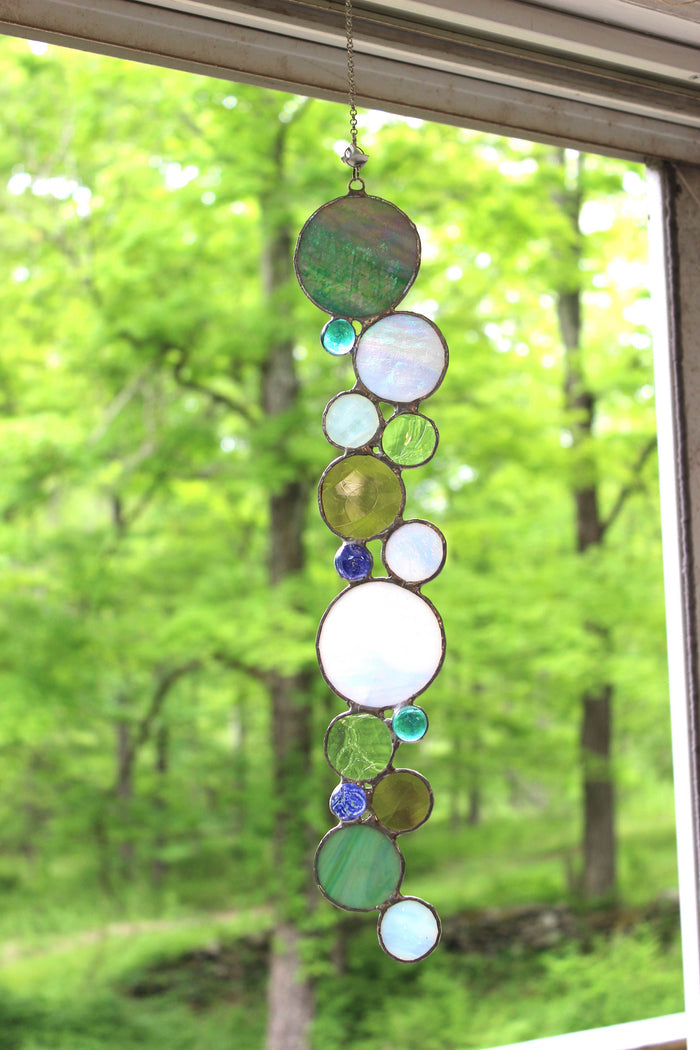bubble strand suncatcher / wall hanging B: Spring