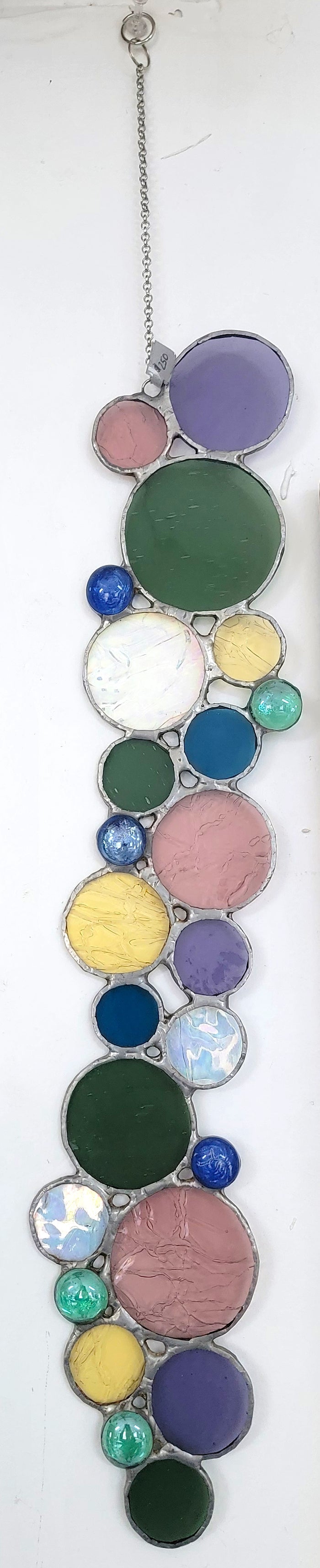 bubble strand suncatcher / wall hanging C: April