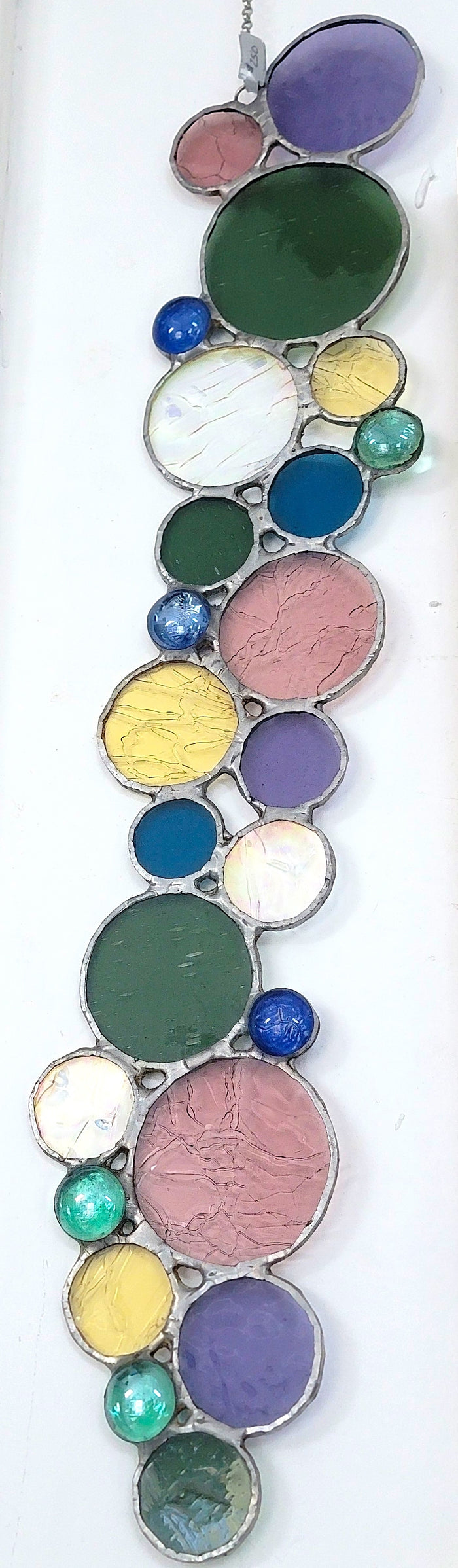 bubble strand suncatcher / wall hanging C: April