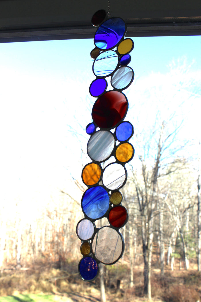 bubble strand suncatcher / wall hanging E: Winter