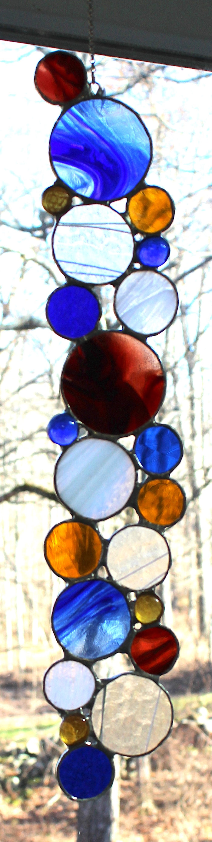bubble strand suncatcher / wall hanging E: Winter