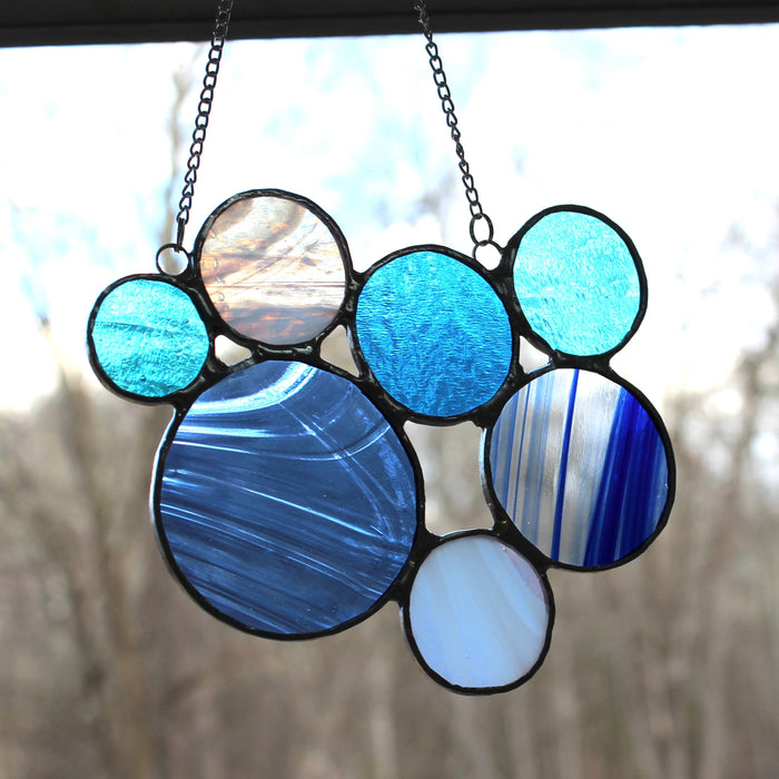 bubbles suncatcher: blue