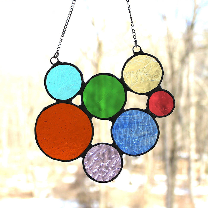 bubbles suncatcher: rainbow