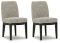 Burkhaus Beige/Dark Brown Dining UPH Side Chair (Priced Per Item, Must Order 2, 4, 6, or 8) - Brand New