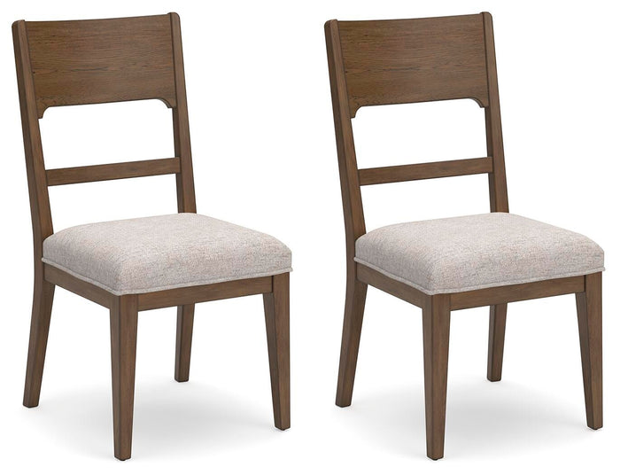 Cabalynn Oatmeal/Light Brown Dining UPH Side Chair (Priced Per Item, Must Order 2, 4, 6, or 8) - Brand New