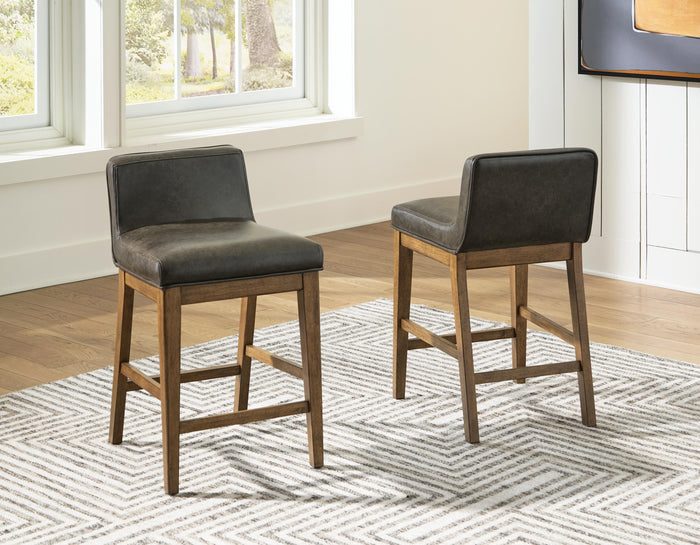 Cabalynn Two-tone Brown Upholstered Barstool (Priced Per Item, Must Order 2, 4, 6, or 8) - Brand New