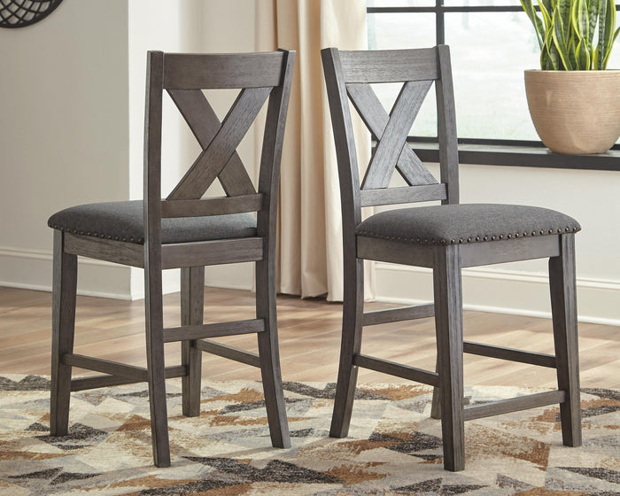 Caitbrook Gray Upholstered Barstool (Priced Per Item, Must Order 2, 4, 6, or 8) - Brand New