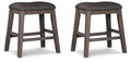 Caitbrook Gray Upholstered Stool (Priced Per Item, Must Order 2, 4, 6, or 8) - Brand New