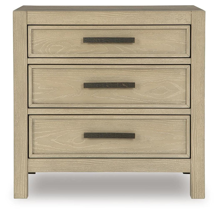 Calmoro Gray Three Drawer Night Stand - Brand New
