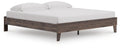 Calverson Brown King Platform Bed - Brand New
