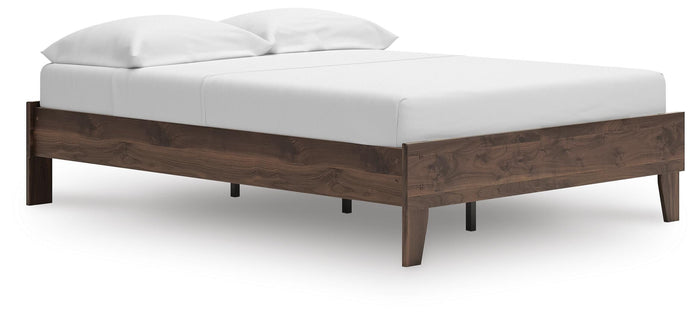 Calverson Mocha Full Platform Bed - Brand New