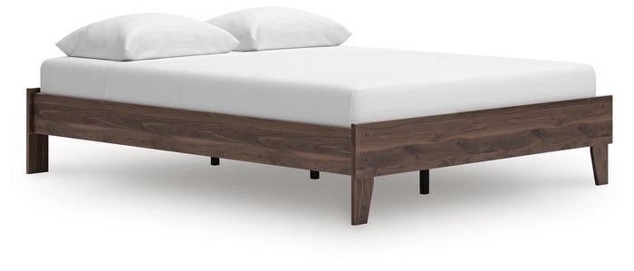 Calverson Mocha Queen Platform Bed - Brand New