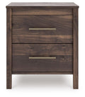 Calverson Mocha Two Drawer Night Stand - Brand New
