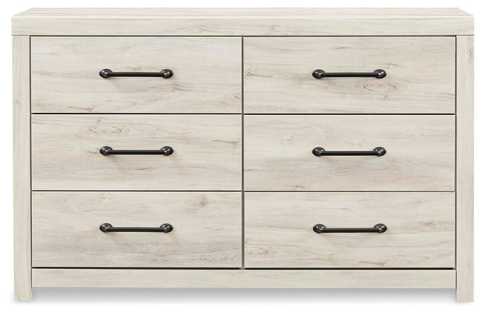 Cambeck Whitewash Six Drawer Dresser - Brand New