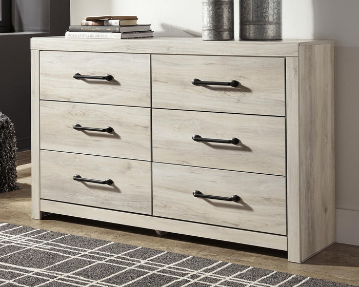 Cambeck Whitewash Six Drawer Dresser - Brand New