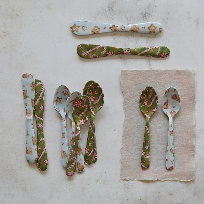 CANDYCANE/COOKIE ENAMEL CANAPE SPREADER