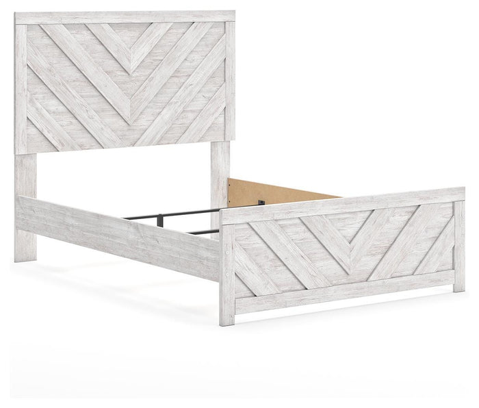 Cayboni Whitewash Cayboni Full Panel Bed - Brand New