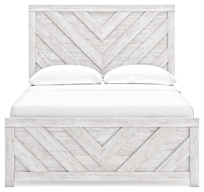 Cayboni Whitewash Cayboni Full Panel Bed - Brand New