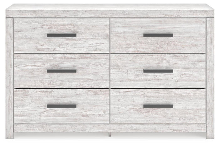 Cayboni Whitewash Six Drawer Dresser - Brand New