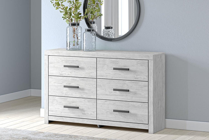 Cayboni Whitewash Six Drawer Dresser - Brand New