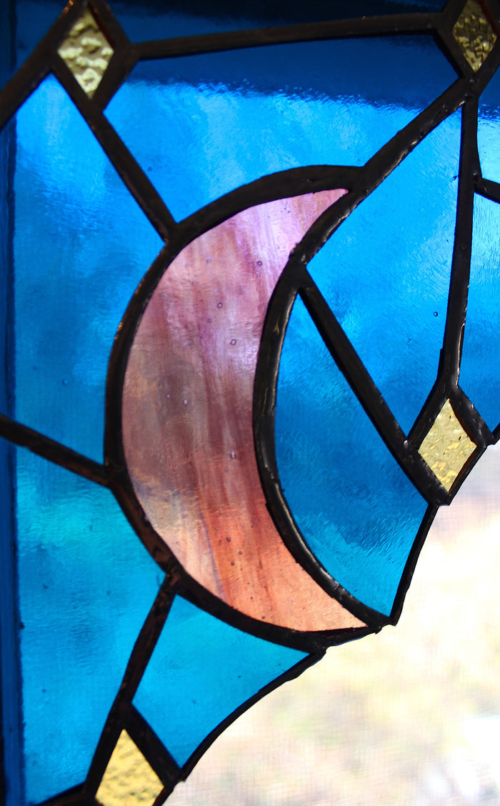 celestial corner panel - moon and stars