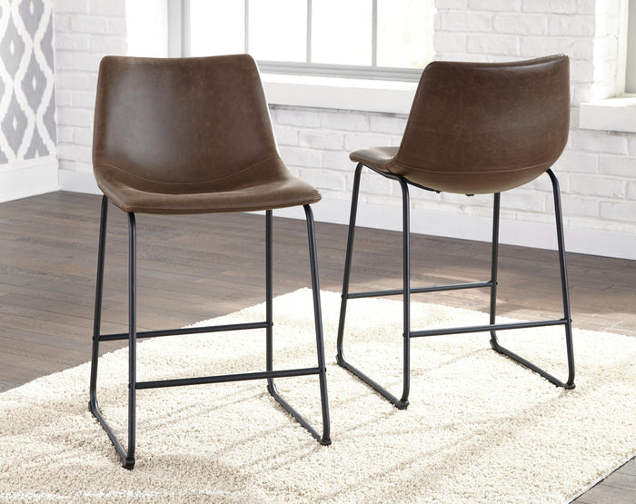 Centiar Brown Upholstered Barstool (Priced Per Item, Must Order 2, 4, 6, or 8) - Brand New