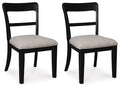 Chadworth Black Dining UPH Side Chair (Priced Per Item, Must Order 2, 4, 6, or 8) - Brand New