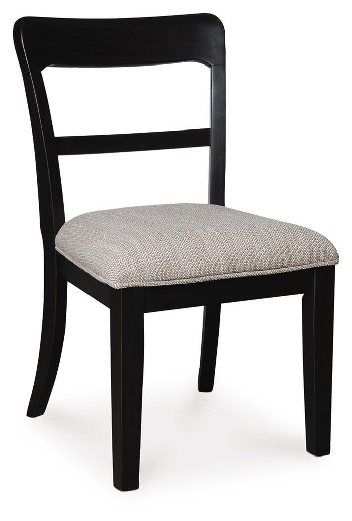 Chadworth Black Dining UPH Side Chair (Priced Per Item, Must Order 2, 4, 6, or 8) - Brand New