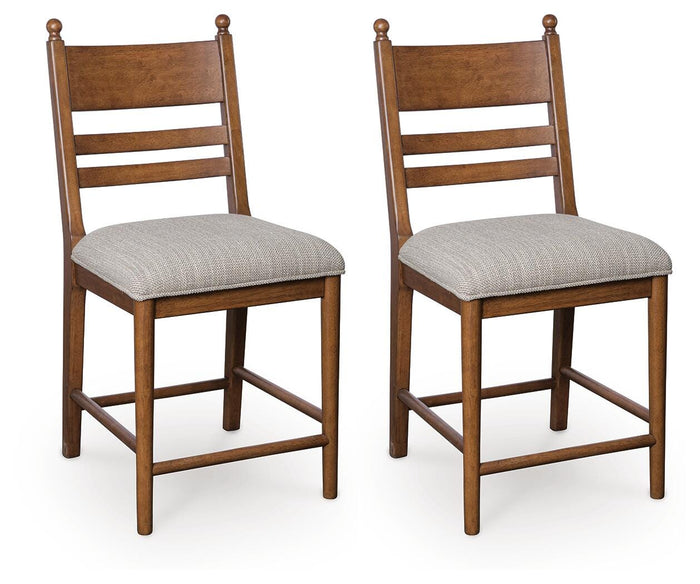 Chadworth Brown Upholstered Barstool (Priced Per Item, Must Order 2, 4, 6, or 8) - Brand New