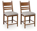 Chadworth Brown Upholstered Barstool (Priced Per Item, Must Order 2, 4, 6, or 8) - Brand New